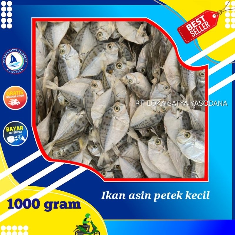 

ikan asin petek kecil / halus 1000gram / 1 kg