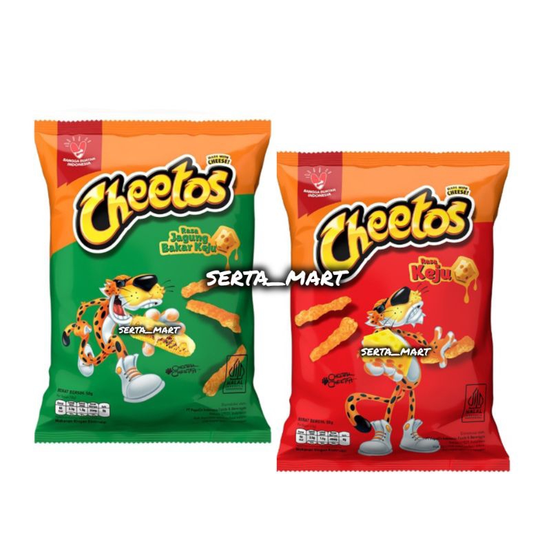 

Cheetos Makanan Ringan Rasa Keju / Jagung Bakar 50gr / 120gr