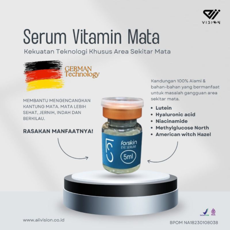 

Aii Vision Nutrisi forskin Eye Serum Mata