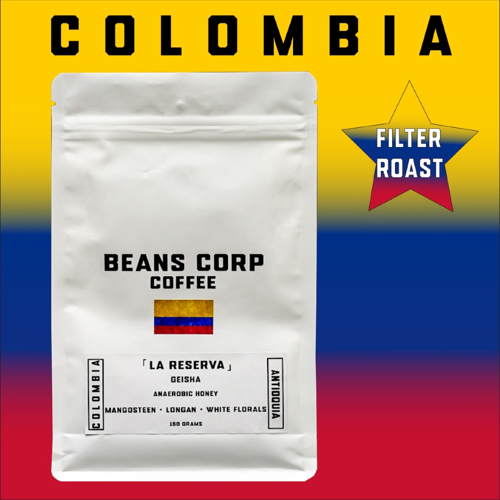 

Colombia Finca La Reserva Geisha - Anaerobic Honey - Filter Specialty Coffee Arabica Beans Corp - Biji Kopi Arabika Manual Brew