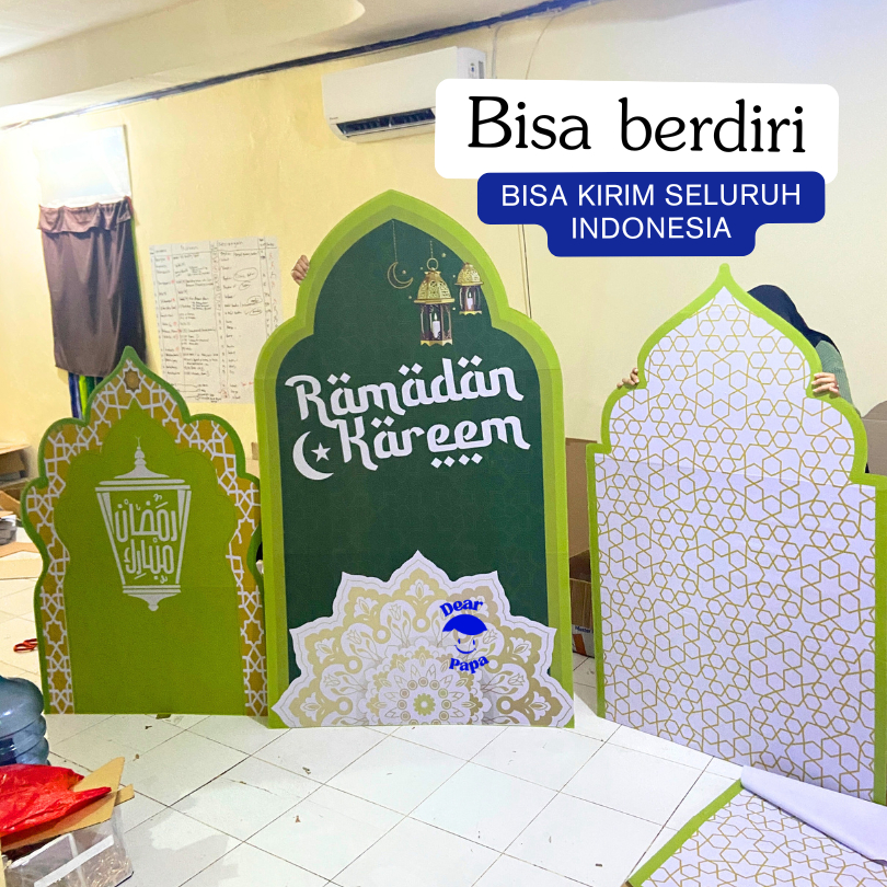 PAKET BACKDROP RAMADHAN / HIASAN RAMADHAN / PERLENGKAPAN RAMADHAN / GANTUNGAN RAMADHAN / HIASAN LEBA