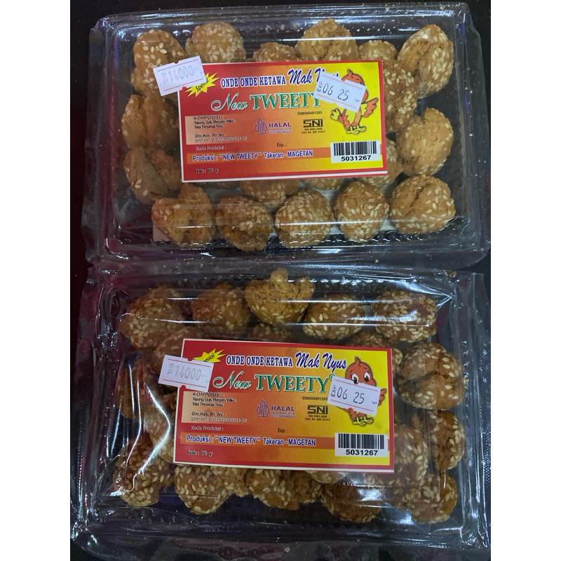 

Cemilan Onde Onde Kering