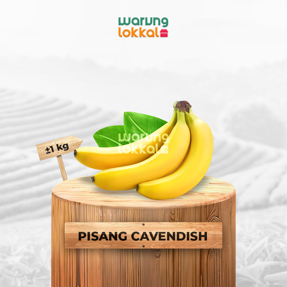 

Pisang Cavendish 900-1000g - Warung Lokkal