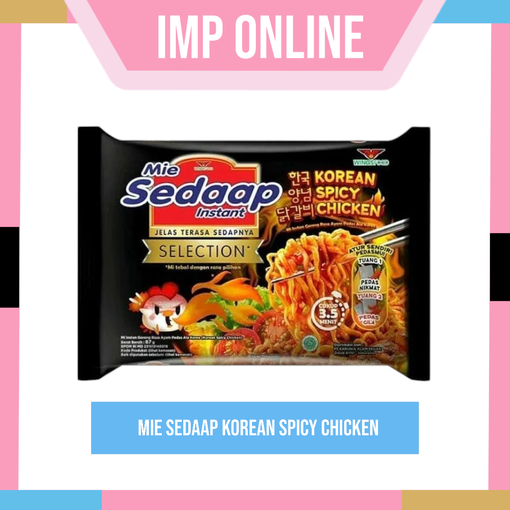 

IMP- Sedaap Mie Instan Korean Spicy Chicken Bag 87 gr