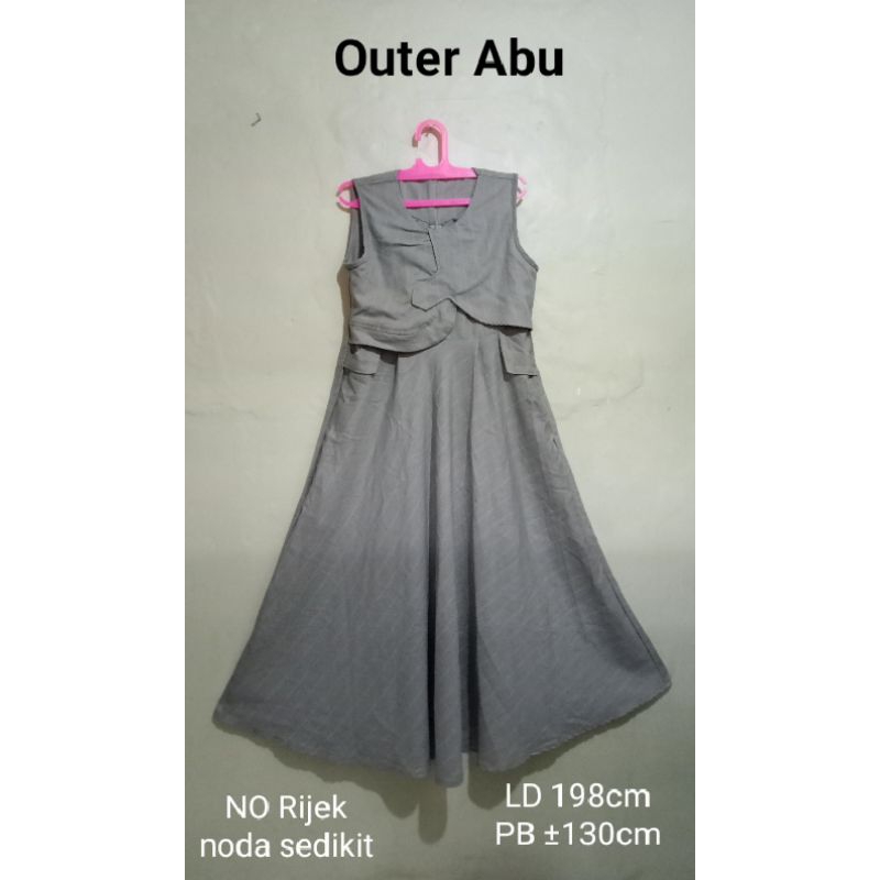 Tunik Outer panjang Atasan panjang preloved / Outer polos murah