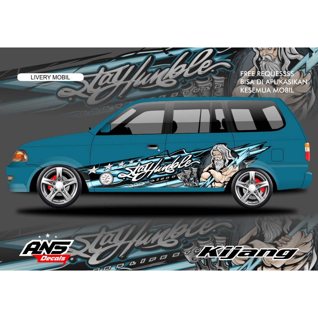 Decal Stiker Mobil KIJANG KAPSUL Stiker Mobil KIJANG LGX Stiker Mobil Panther Turbo Livery Mobil KIJ