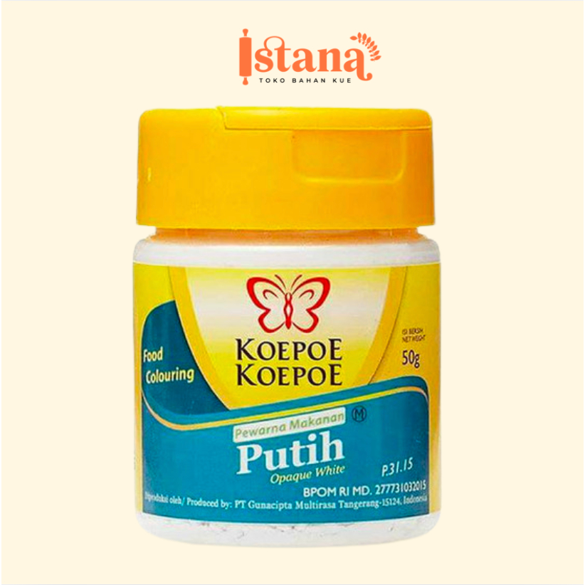 

KOEPOE KOEPOE OPAQUE WHITE 50 GR PEMUTIH MAKANAN