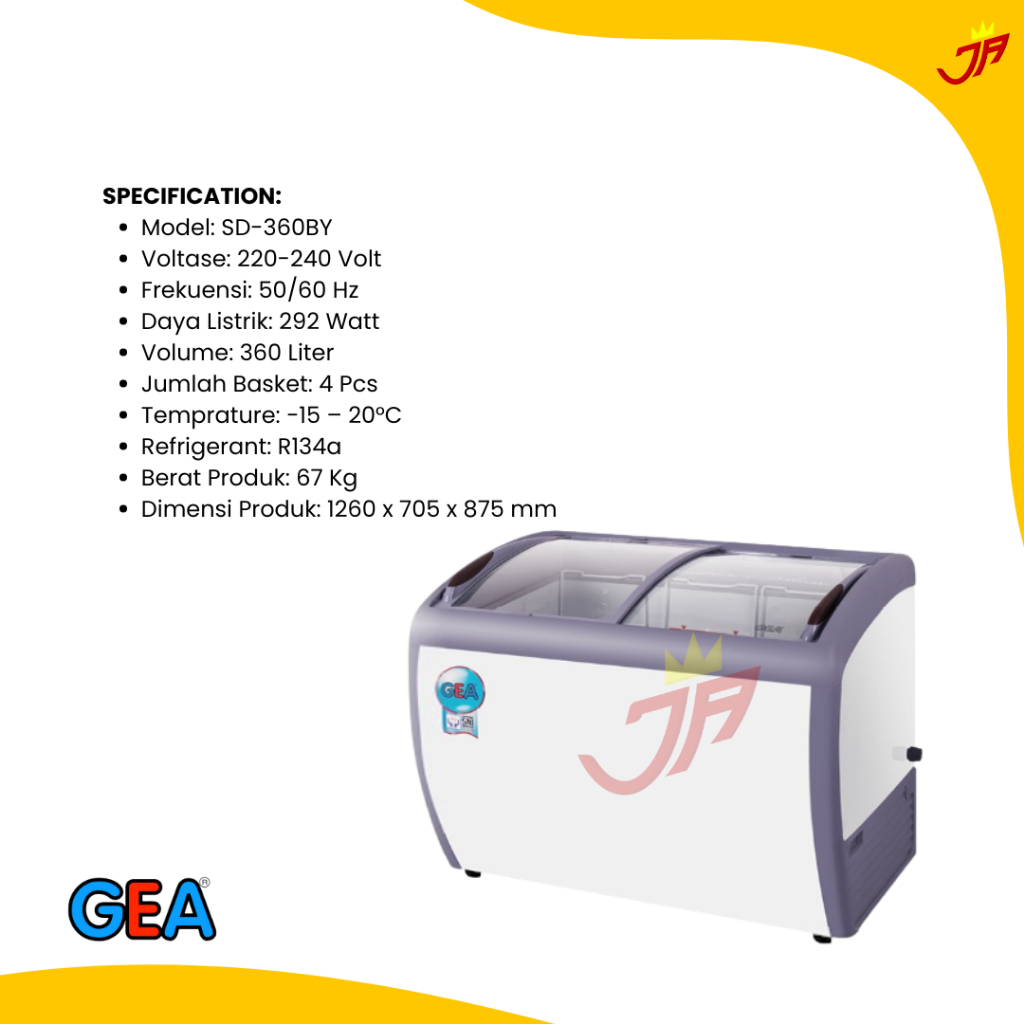 GEA Sliding Freezer SD-360BY