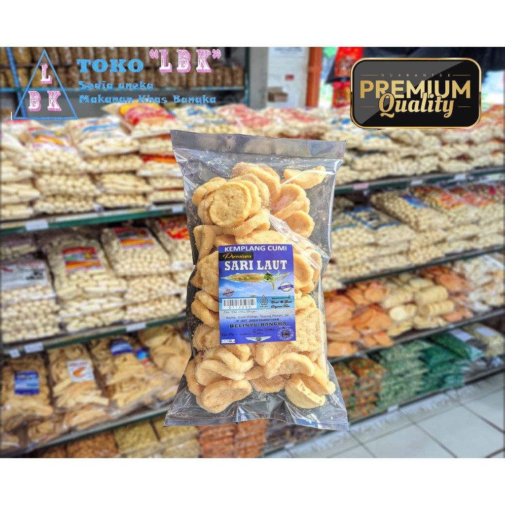 

Kemplang / Kerupuk Cumi Goreng Coin Bulat Sari Laut Premium 200gr