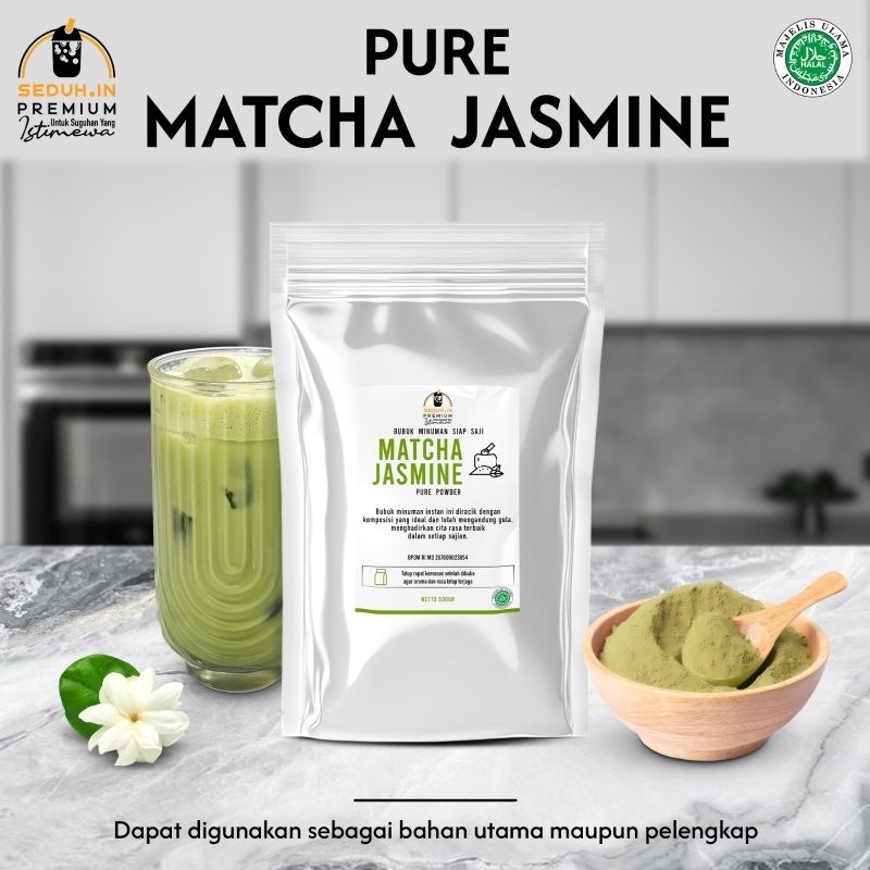 

500 Gram - Matcha Jepang Jasmine Pure - Tanpa Gula / Bubuk Minuman Premium Pure