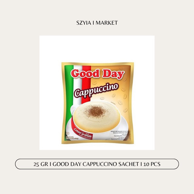 

KOPI GOOD DAY CAPPUCCINO SACHET 10PCS