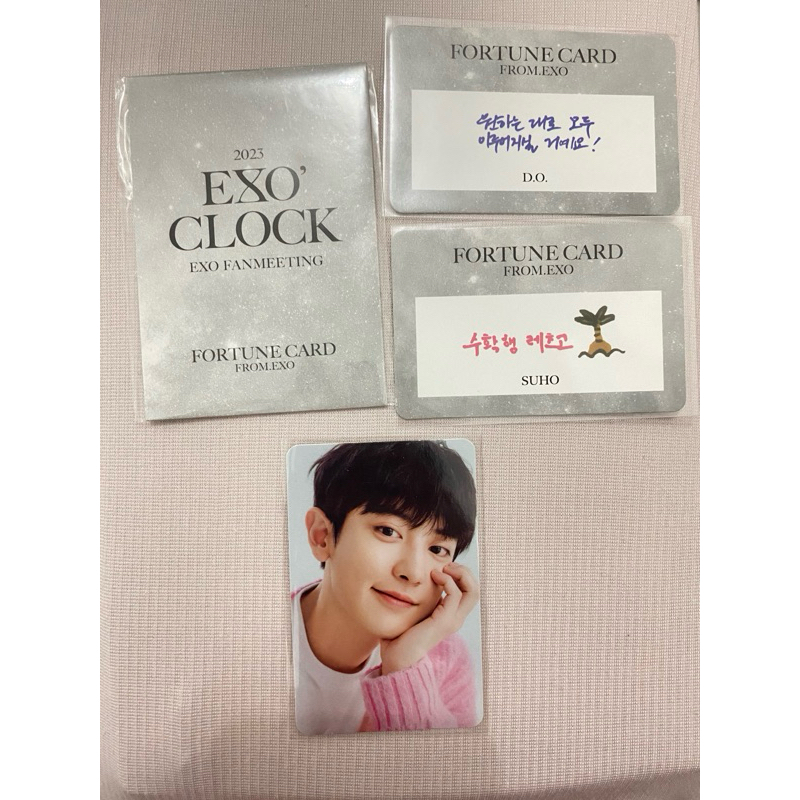 PHOTOCARD / PC OFFICIAL EXO CLOCK PARK CHANYEOL SUHO DO FORTUNE CARD