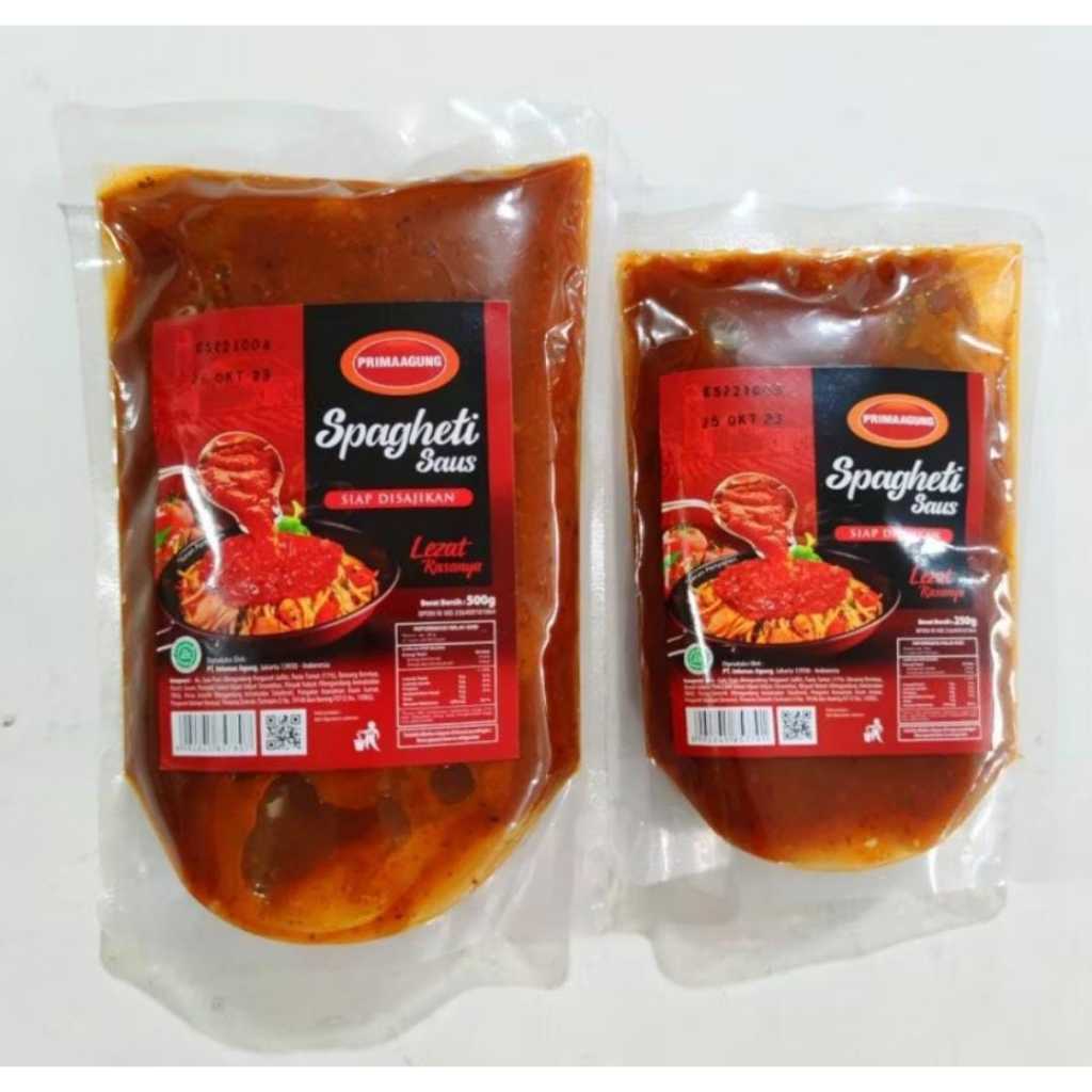 

Prima Agung Saus Spaghetti Bolognese Sauce Halal dan BPOM