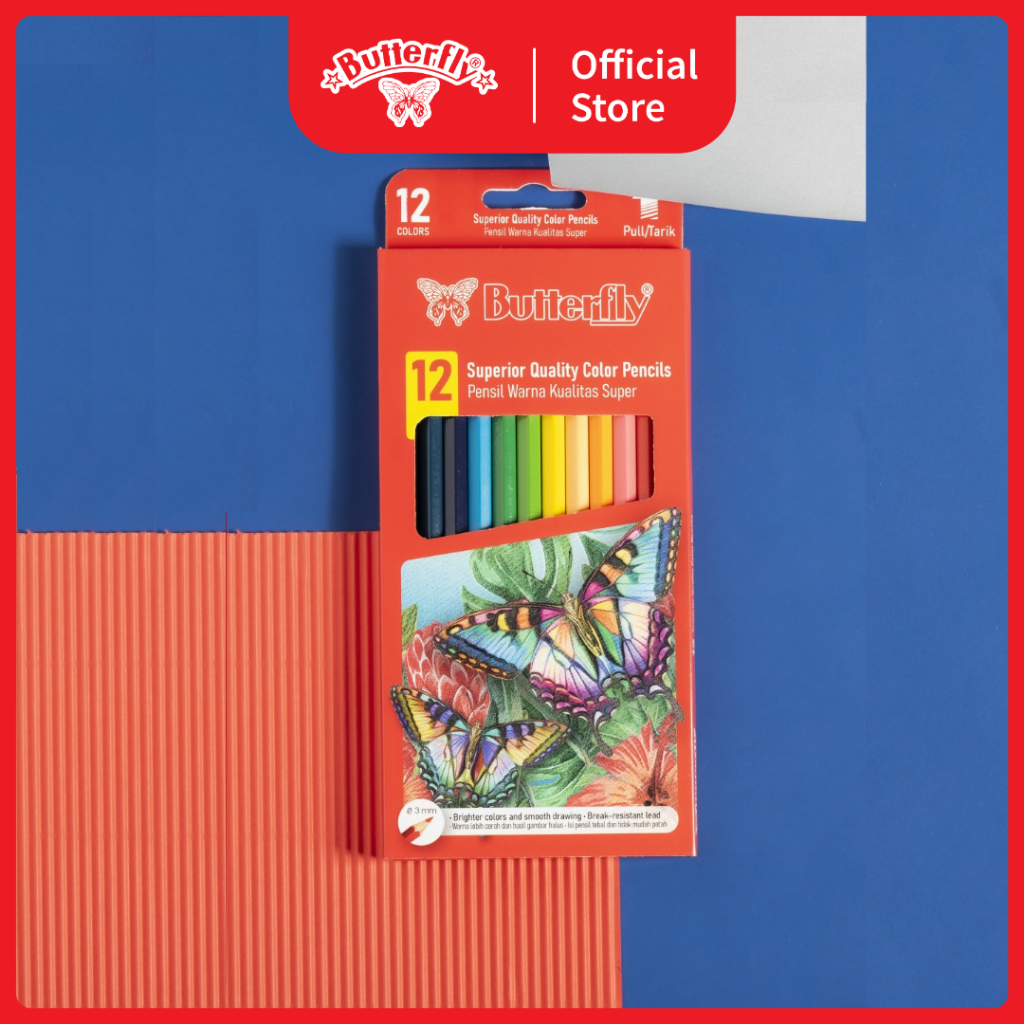 

Butterfly Pensil Warna - 12 Warna