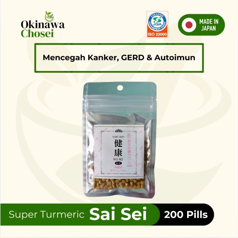 

Sai Sei Kunyit Super Obat Herbal GERD, Asam lambung, Anti Kanker, Autoimun dan No 1 di Jepang - 200 Pills
