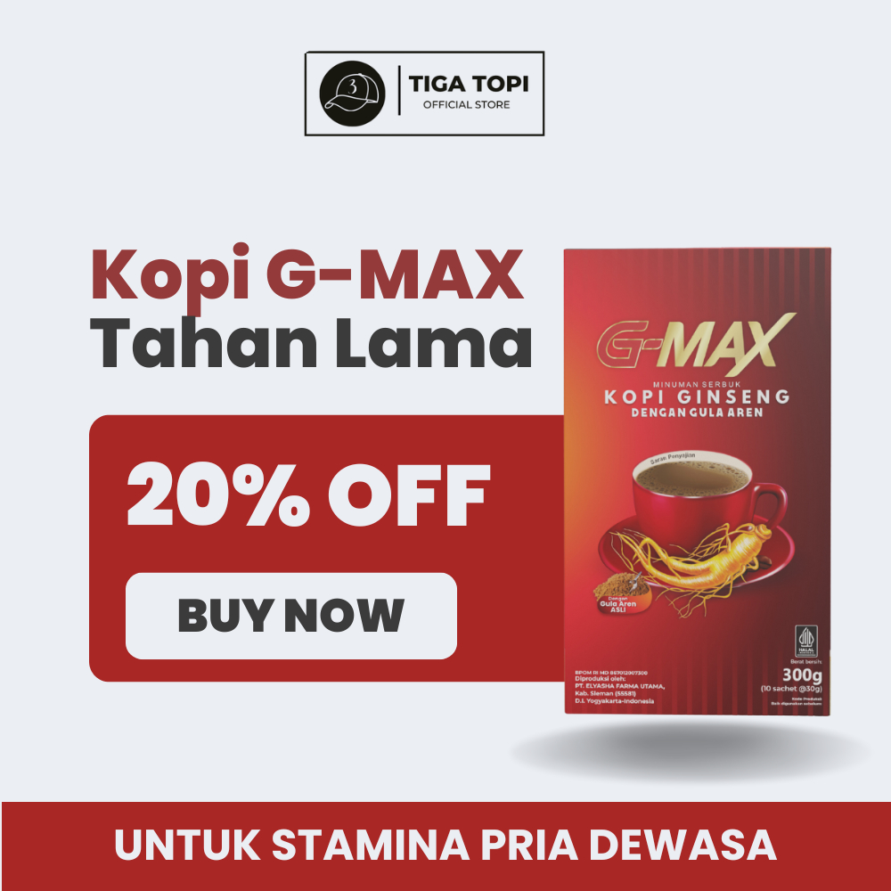 

G-MAX Kopi penambah stamina pria kopi kesehatan 100% ORIGINAL BPOM