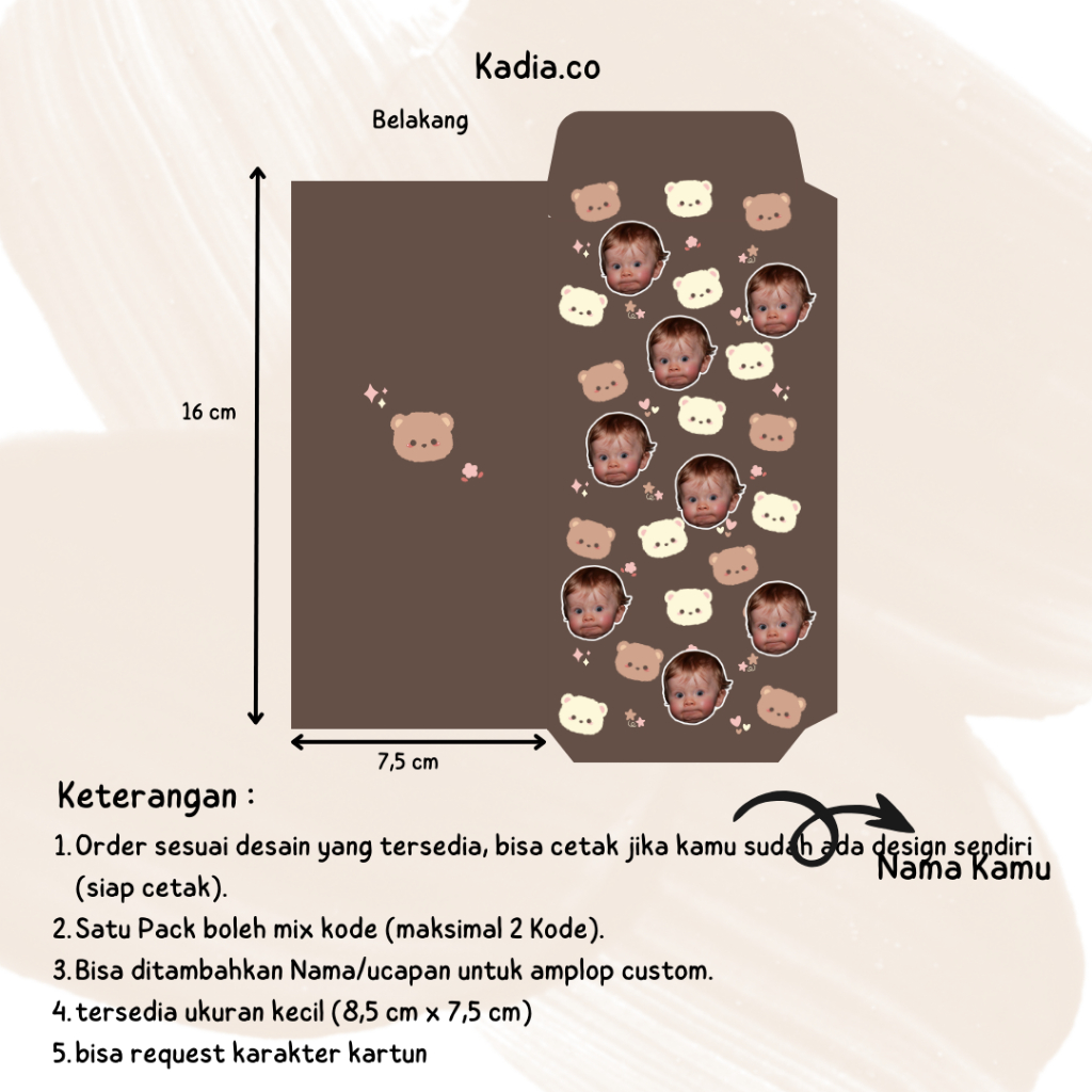 

Amplop custom lebaran - kode I