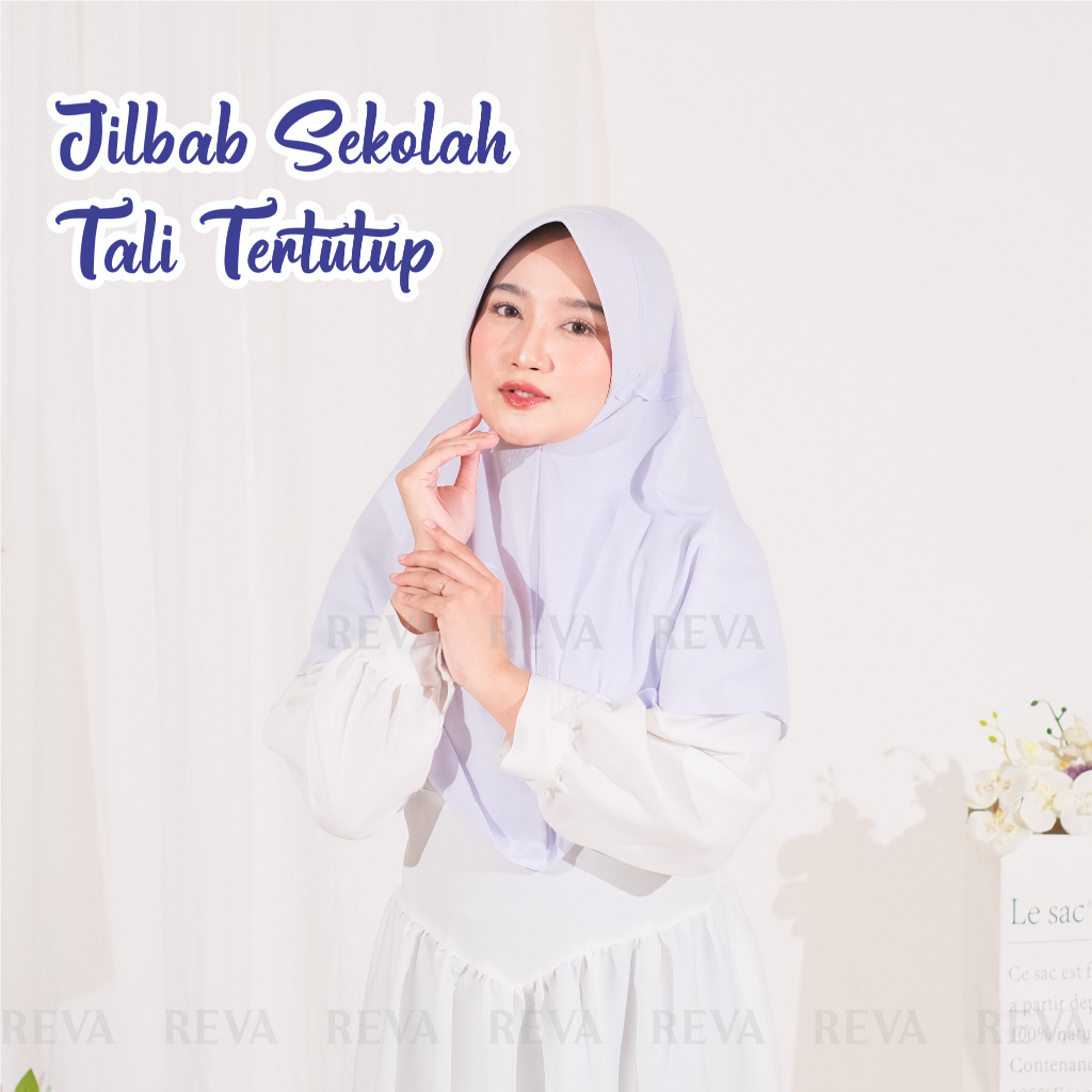 Krudung sekolah rabbani/Hijab instan sekolah rabbani tali tertutup