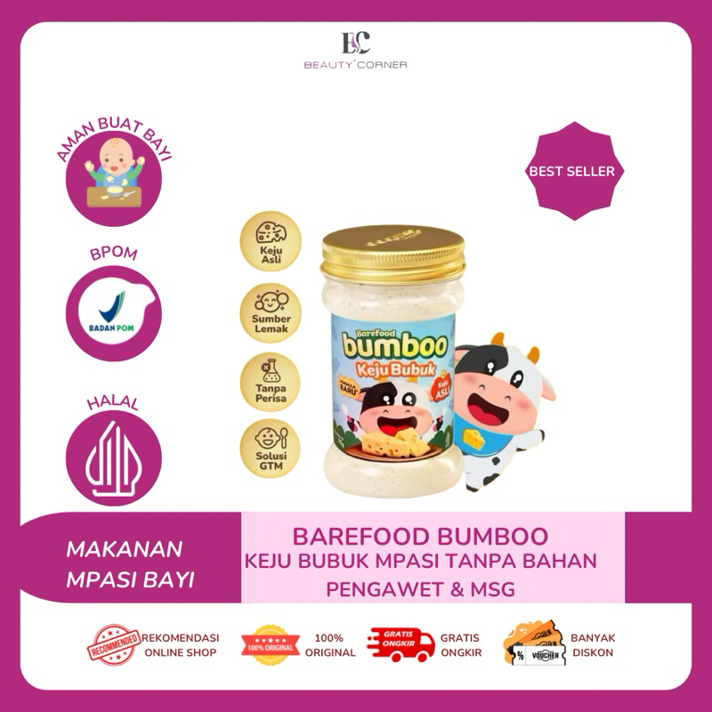 

Barefood Bumboo Keju Bubuk Asli Tanpa Pengawet 75gr