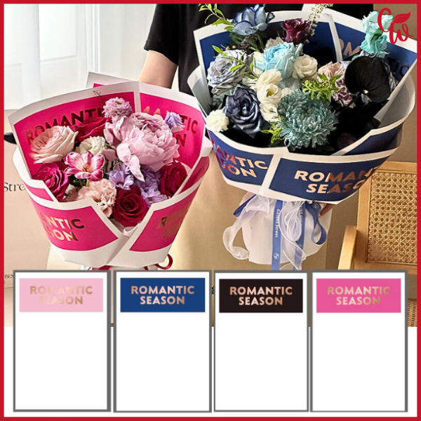 

Kertas Buket Waterproof Matte Solid Cellophane Flower Wrapping Valantine KB68