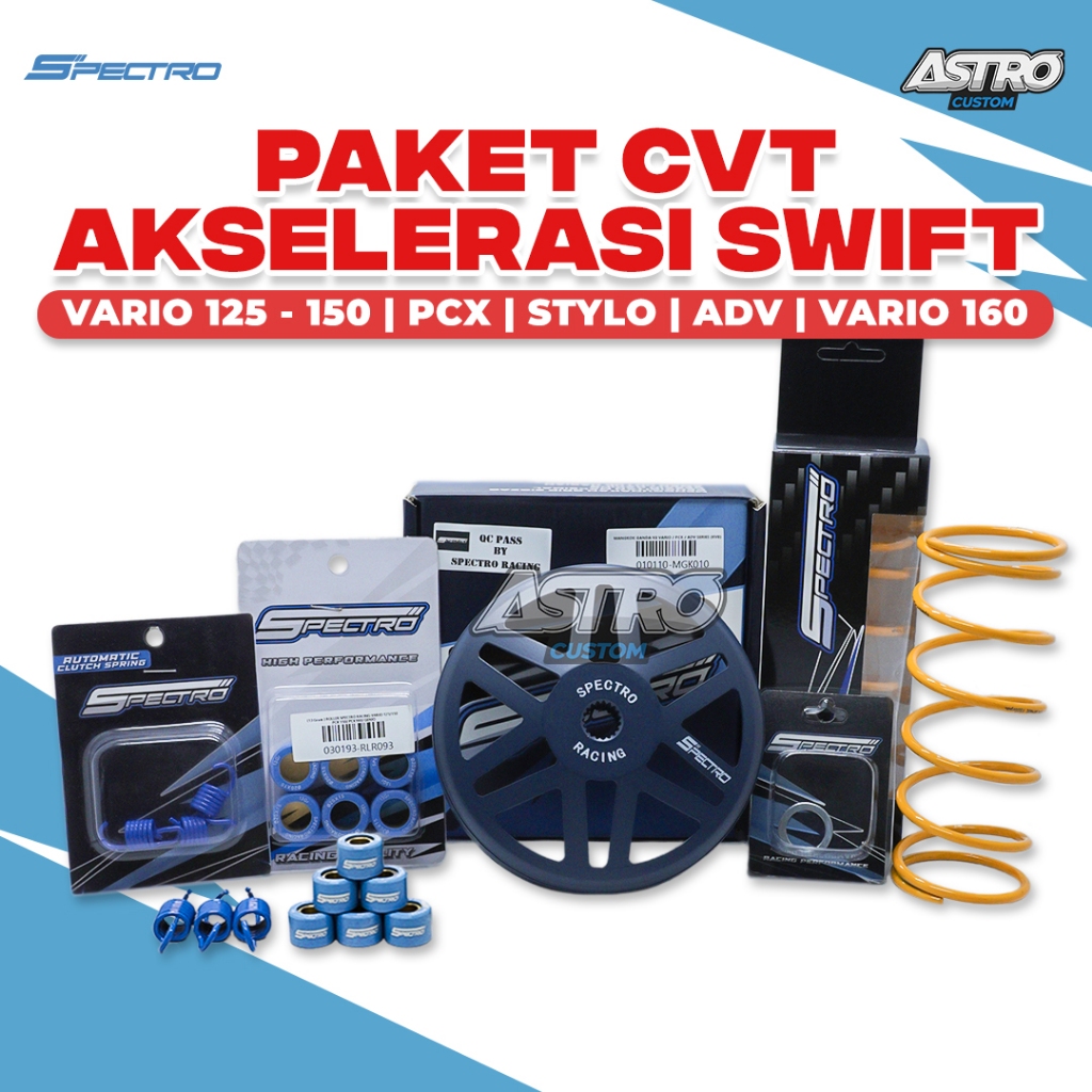 Upgrade CVT Spectro Vario 125 150 PCX ADV Stylo 160 Vario 110 Karbu Mangkok Swift Roller Per Sentri