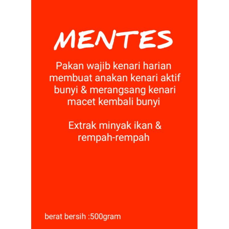 pakan kenari anti macet