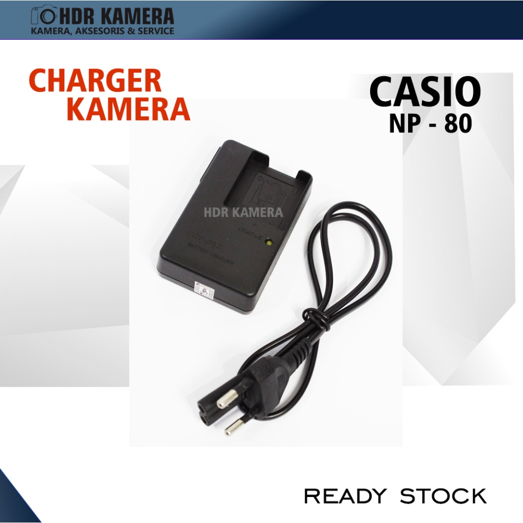 Charger Casio BC-80L (Untuk Baterai NP-80)