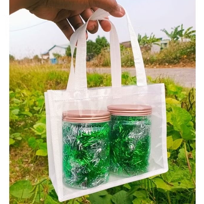 

Tas Hampers (Ready Stok) P.20*L.10*T.20 HWRI Putih