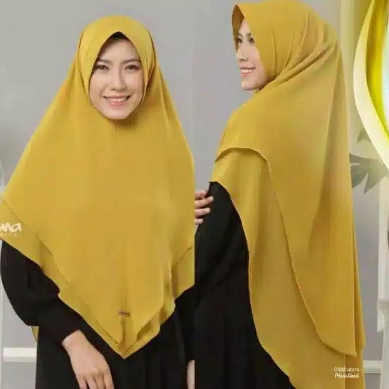 KODE Y32H JILBAB CERUTY POLOS ELHASNA