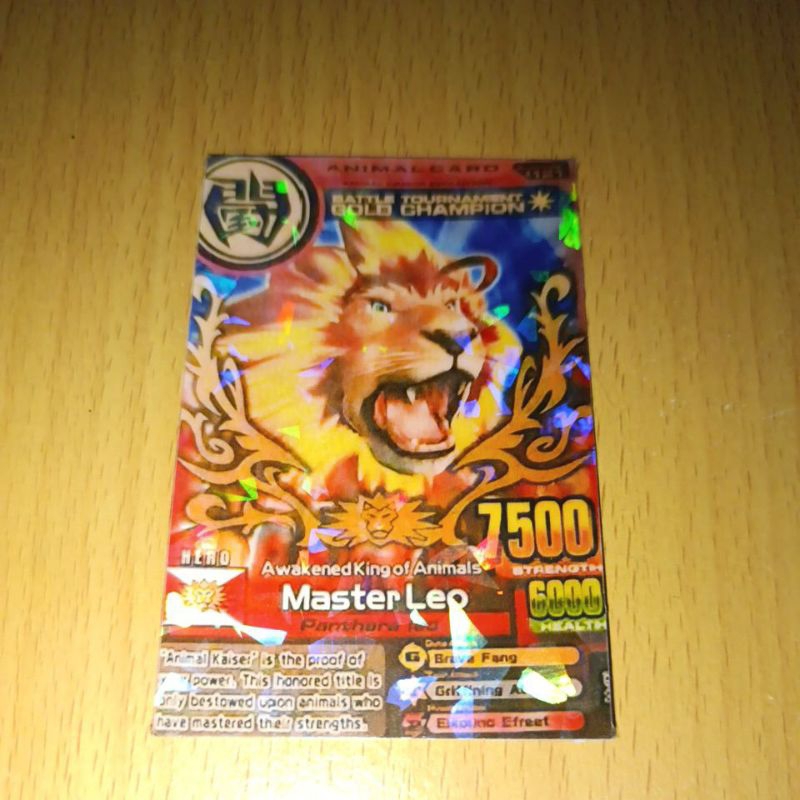 Animal Kaiser Master Leo Gold Champion