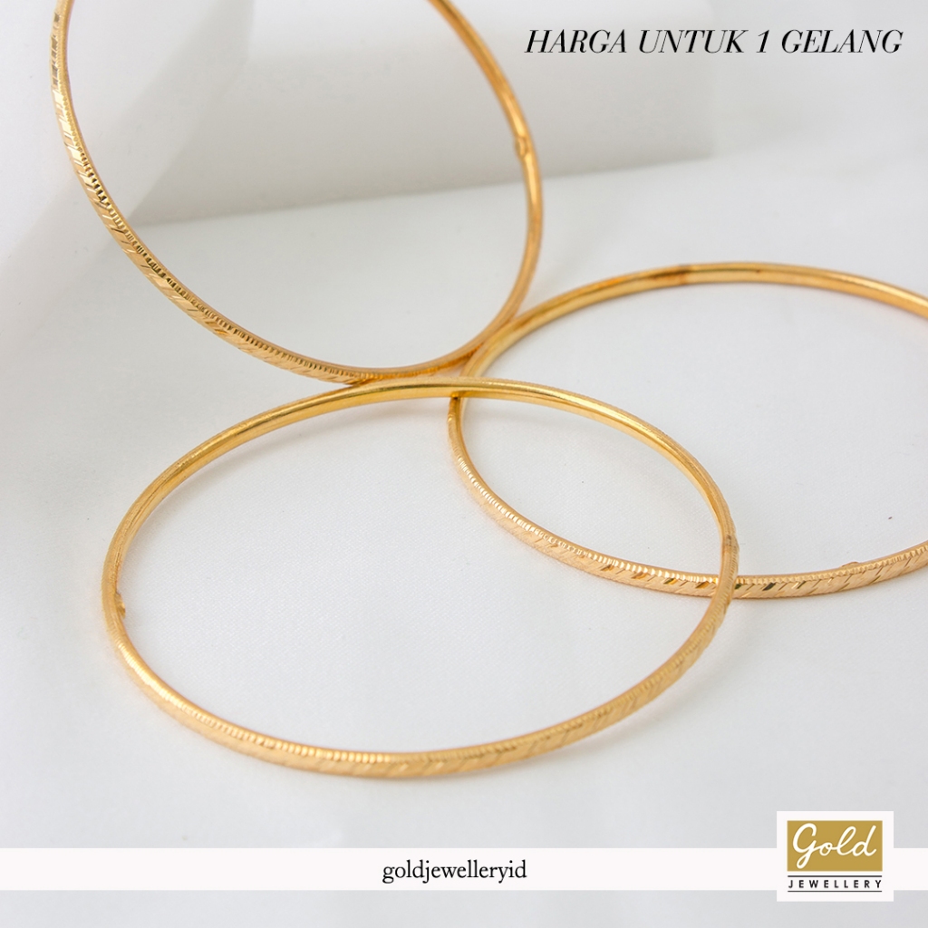 Gelang emas kuning 700 16k - VI729122100 - model keroncong
