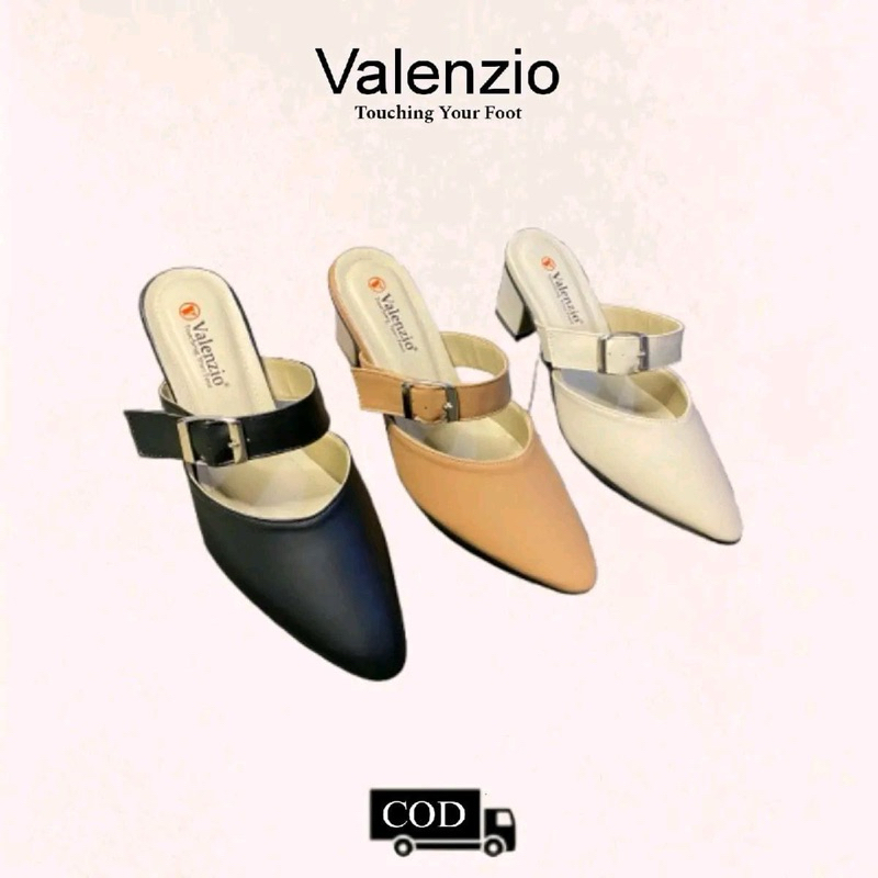 Valenzio - Vicari Sepatu Sendal Wanita Hak 3cm & 5cm Sintetis Premium Shoes Sandal Pesta