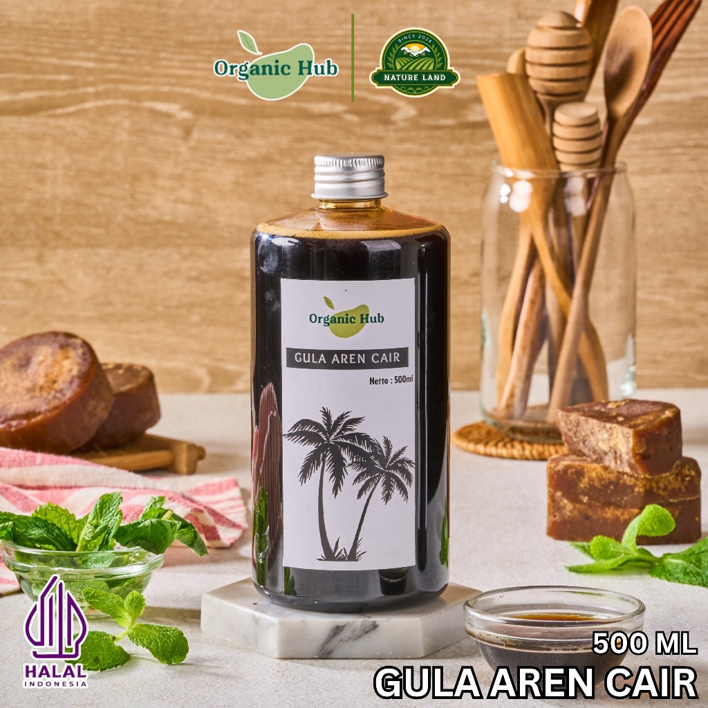 

Organic Hub Gula Aren Cair Original Premium Quality Organik Liquid Palm Sugar 100% Murni Asli 500 ml