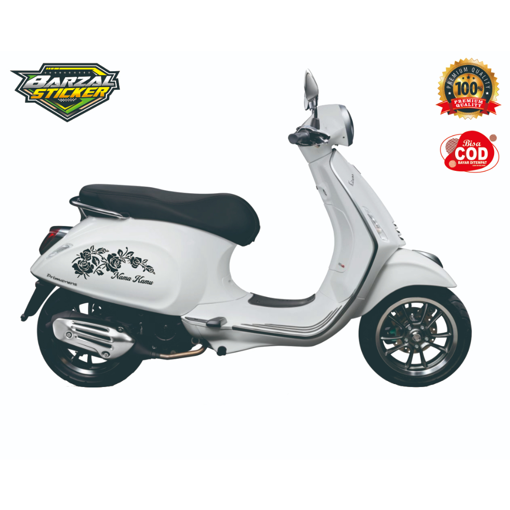 Cutting Stiker Ganti Nama Custom Ornamen Variasi Motor Mobil Sticker Timbul Keren Nyala