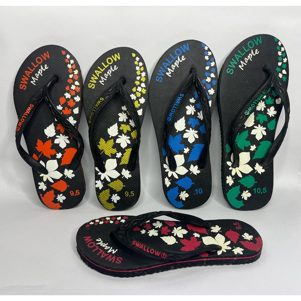Sandal Swallow Motif Bunga S9,5-10,5 Sendal Swallow Murah untuk Wanita