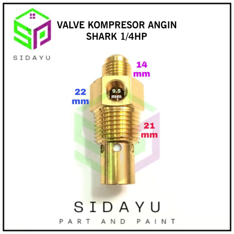 Valve Kompresor Angin Shark 1/4HP