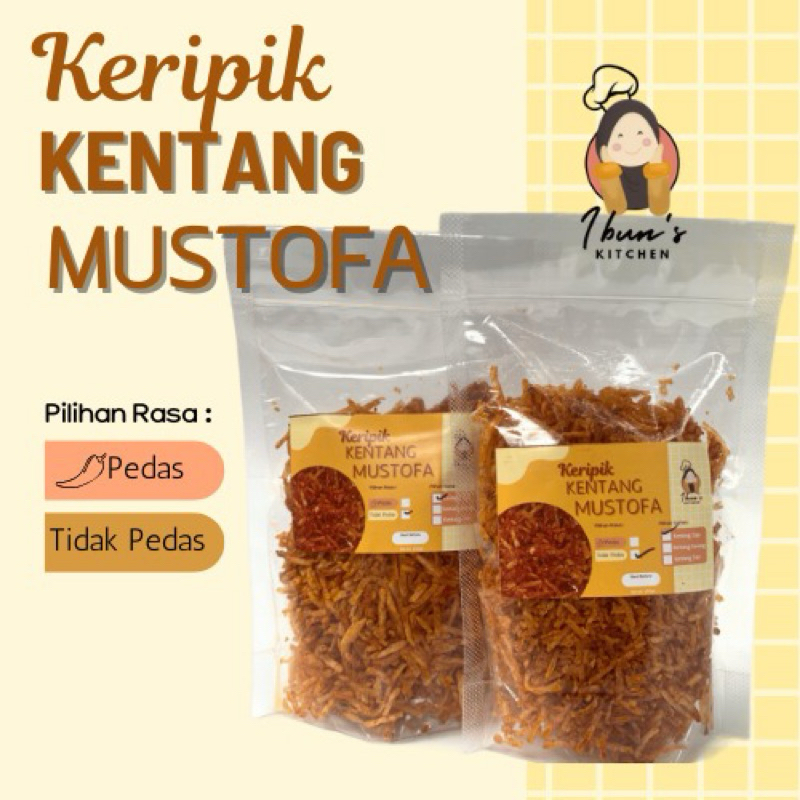 

[ibun’s kitchen] Keripik Kentang Mustofa 125gr |kentang mustofa | cemilan kentang