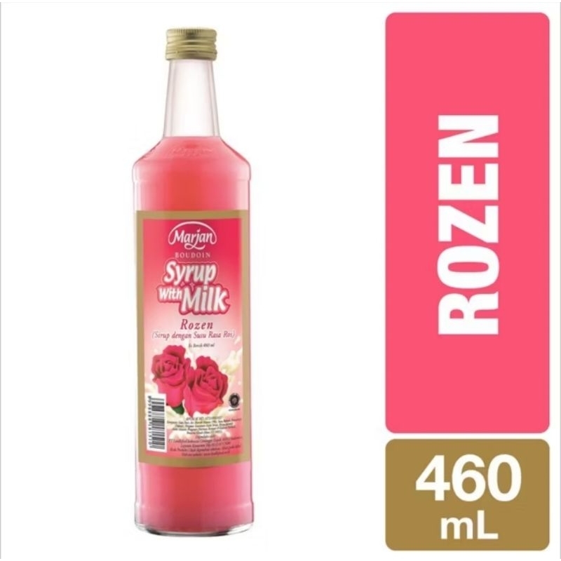 

Sirup MARJAN Boudoin Syrup ROZEN 460mL Syrup With Milk