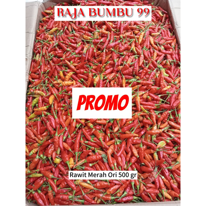 

PROMO Cabe Rawit Merah ORI SUPER 500 gr