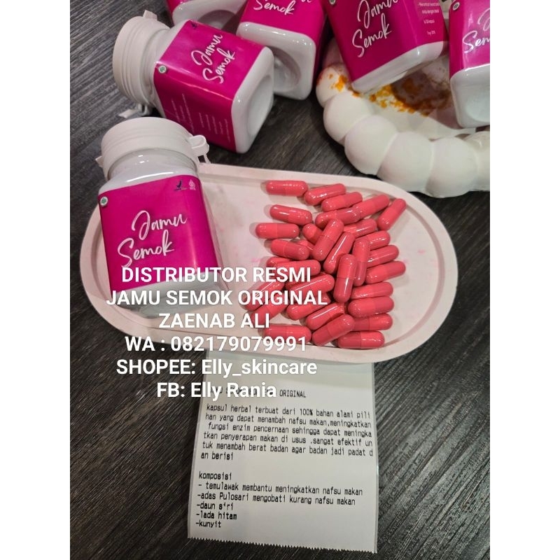

READY LANGSUNG KIRIM JAMU SEMOK ZAENAB ALI ORIGINAL 1000%