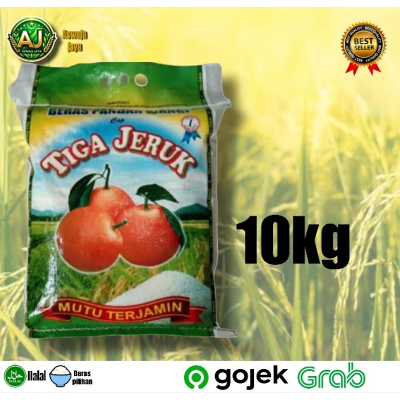 

BERAS Tiga Jeruk 10KG - Premium (Pulen)