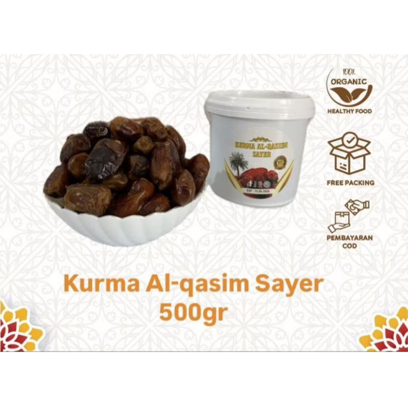 

Kurma Alqossim Sayer Ember 500 gr