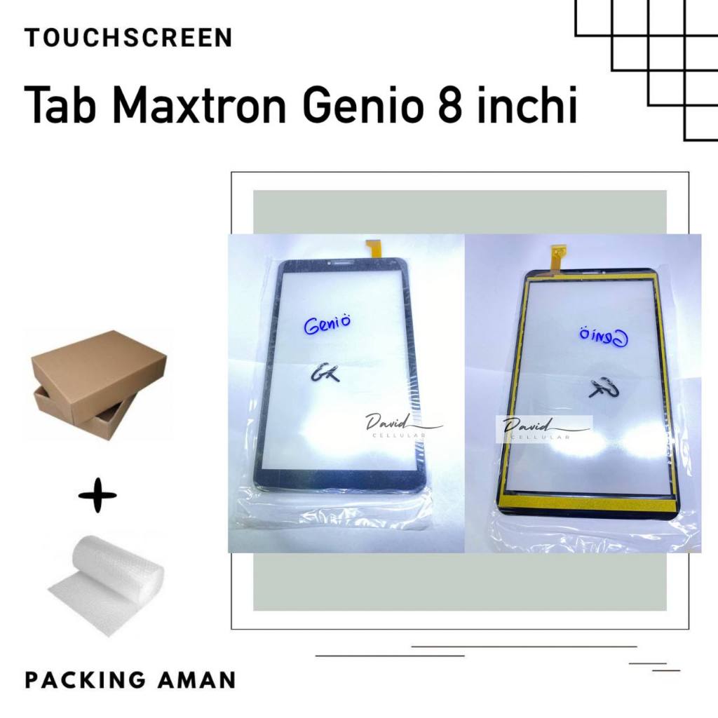 TOUCHSCREEN TAB MAXTRON GENIO 8 INCHI - KACA LAYAR SENTUH - TC