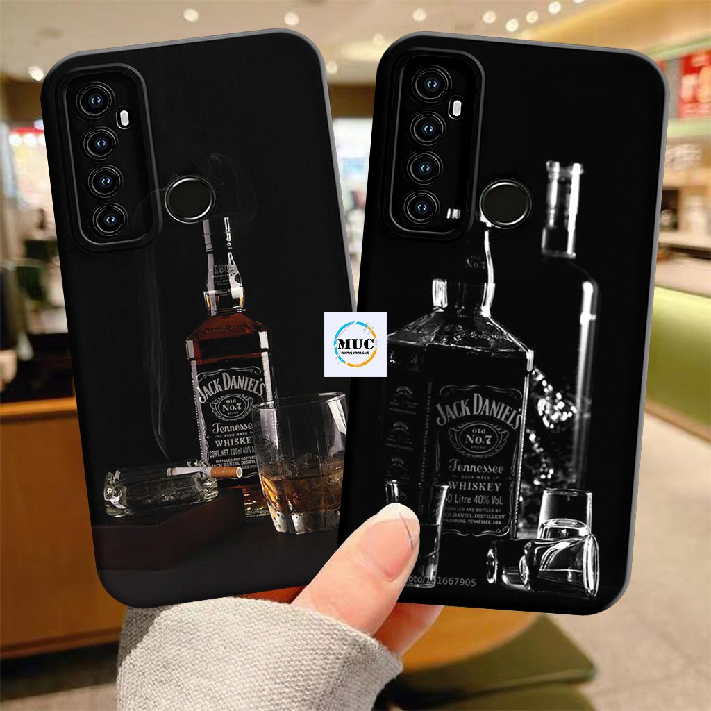 Case Hp Softcase Realme 5i / 5 / C3 Motif Jack Daniels Terbaru Silikon Tpu Prokamera Case Hp Murah -
