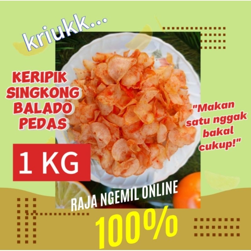 

1KG KERIPIK SINGKONG BALADO PEDAS RAJA NGEMIL ONLINE