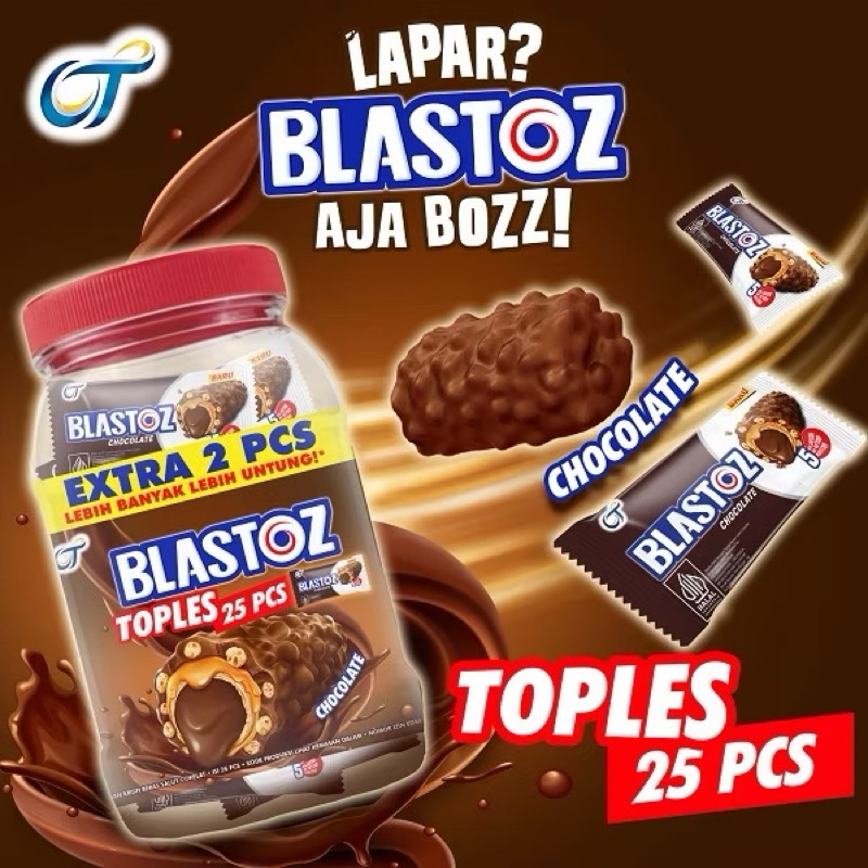 

[1 Toples Isi 25 Pcs]Blastoz Chocolate Toples 216GR