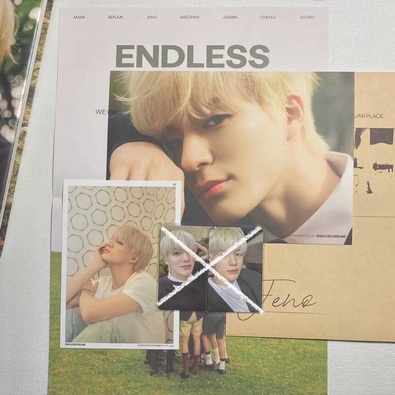 endless dream jeno official postcard poster set