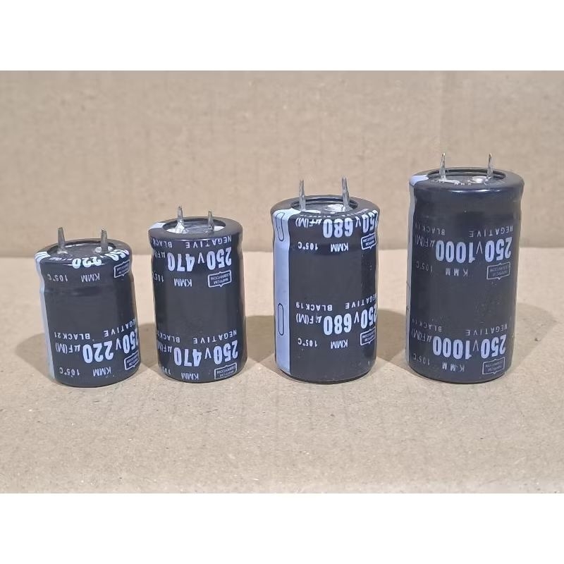 Elco 220 uf ~ 1000 uf /250 Volt Nippon Chemicon .