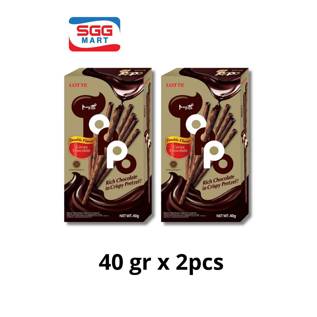 

Toppo Cocoa Cokelat 40gr x 2pcs