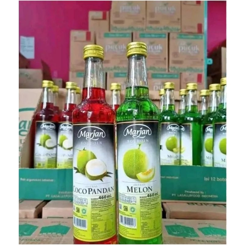 

1 dus isi 12 Sirup Marjan 460 mL Cocopandan Melon